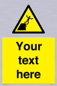 Custom Warning unstable cliff edge